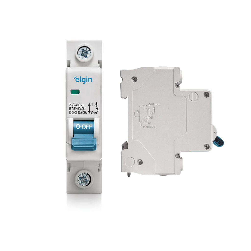 🔥 Mini Disjuntor Monopolar Bivolt Curva C DEP3-3C Elgin