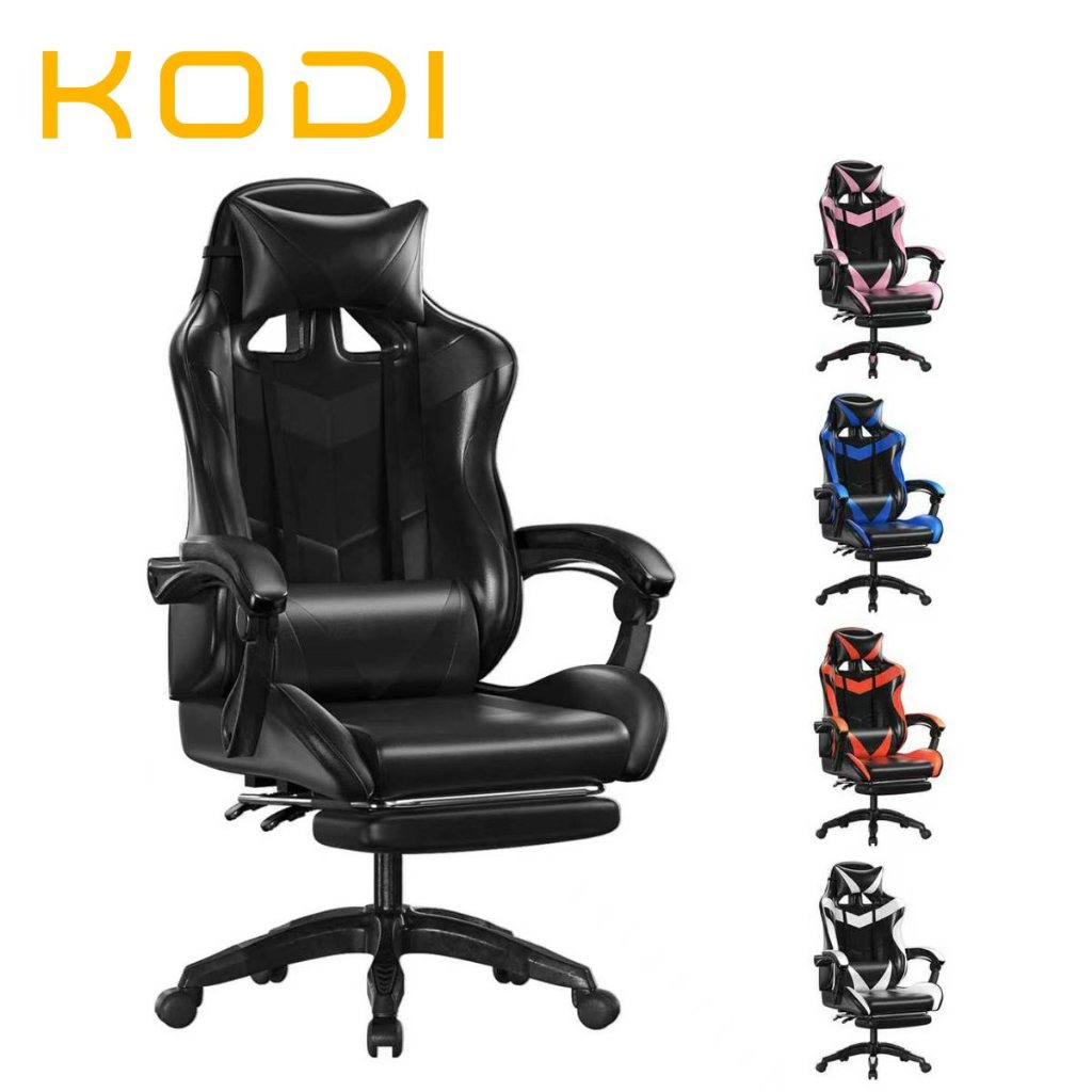 🔥 Cadeira Gamer Profissional – Reclinável, Ajustável e Confortável para Escritório e Estudos-F19