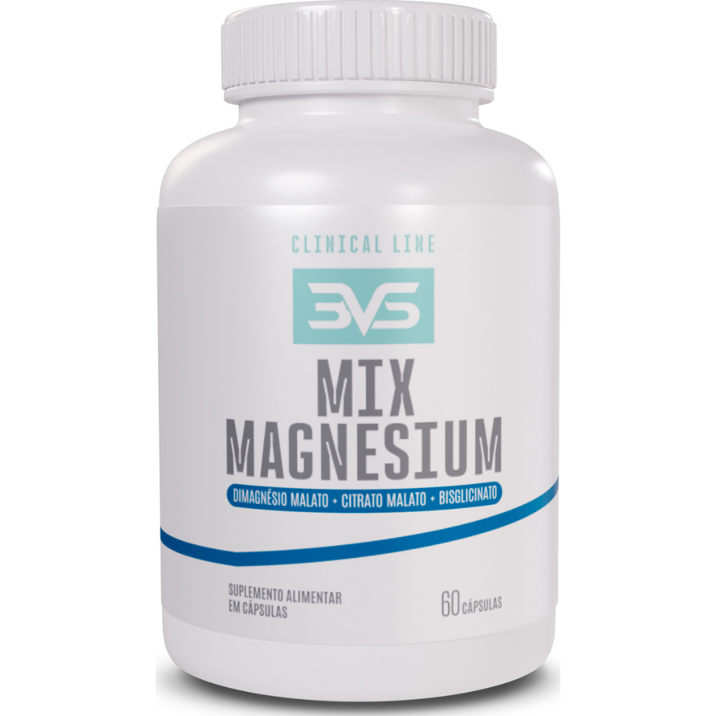 🔥 Mix Magnesium – Fórmula Avançada Com Magnésio Dimalato + Magnésio Bisglicinato + Magnésio Citrato