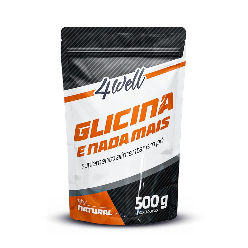 🔥 Glicina Em Pó 100% Pura 4well –  Beneficia pele, unhas e articulações