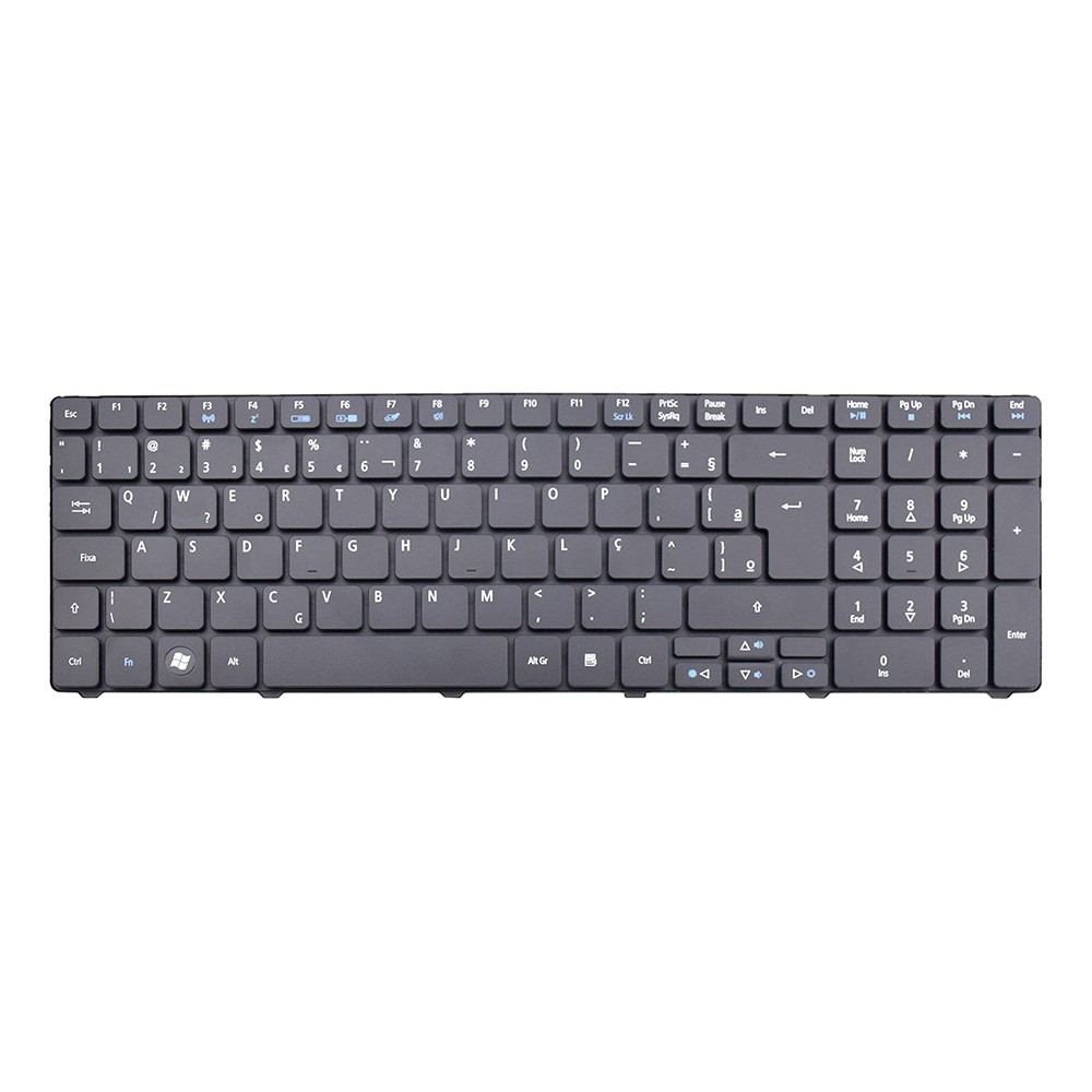 🔥 Teclado para Notebook Gateway Part Number PK130C87A25 | Preto ABNT2 – F3 WI-FI