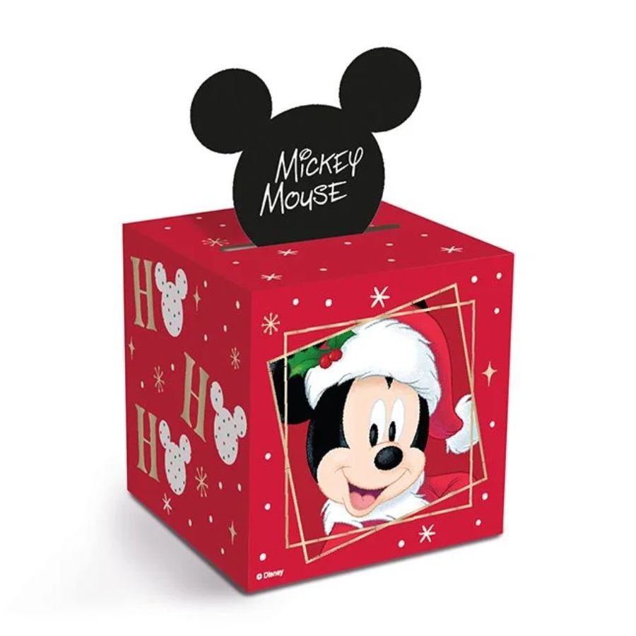 🔥 Caixa Pop Up – Natal Mágico Mickey – G 14x14x16,5cm – 1 unidade – Disney Original – Rizzo