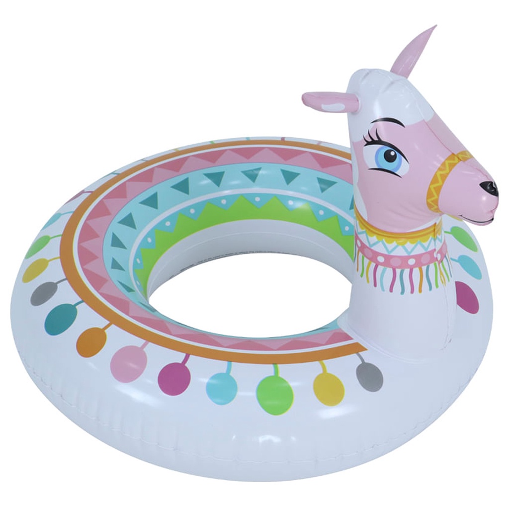 🔥 Boia Inflável Lhama Modelo Circulo Infantil Piscina Até 40kg
