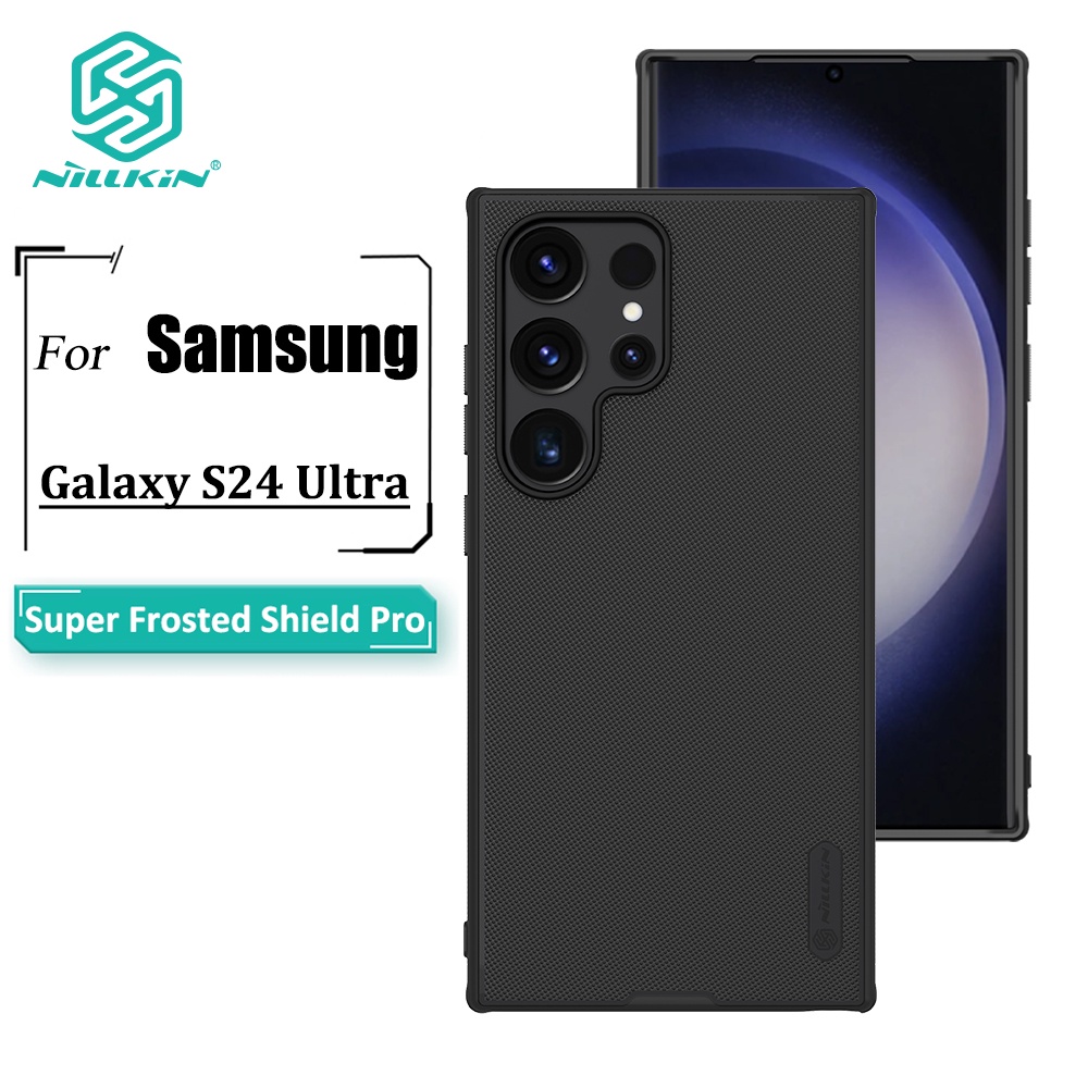 🔥 Capa Nillkin Super Frosted Shield Pro Para Samsung Galaxy S24 Ultra Phone Fina TPU + PC Anti-Impressão Digital Traseira À Prova De Choque