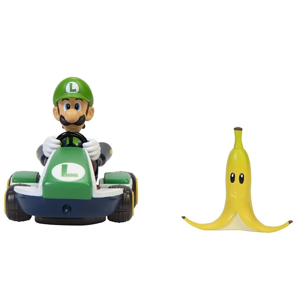 🔥 VEÍCULO SUPER MARIO KART SPIN OUT – LUIGI