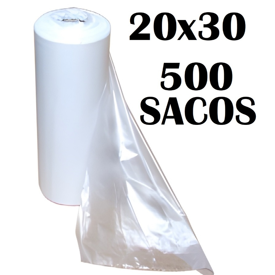 🔥 Bobina picotada sacos plásticos 20×30 com 500 saquinhos direto da fábrica