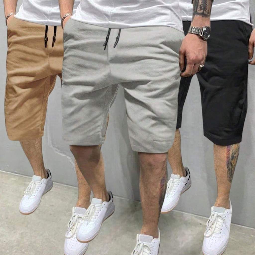 🔥 Kit 3 Bermuda Sarja Colorida Premium Masculino Diversa Cores