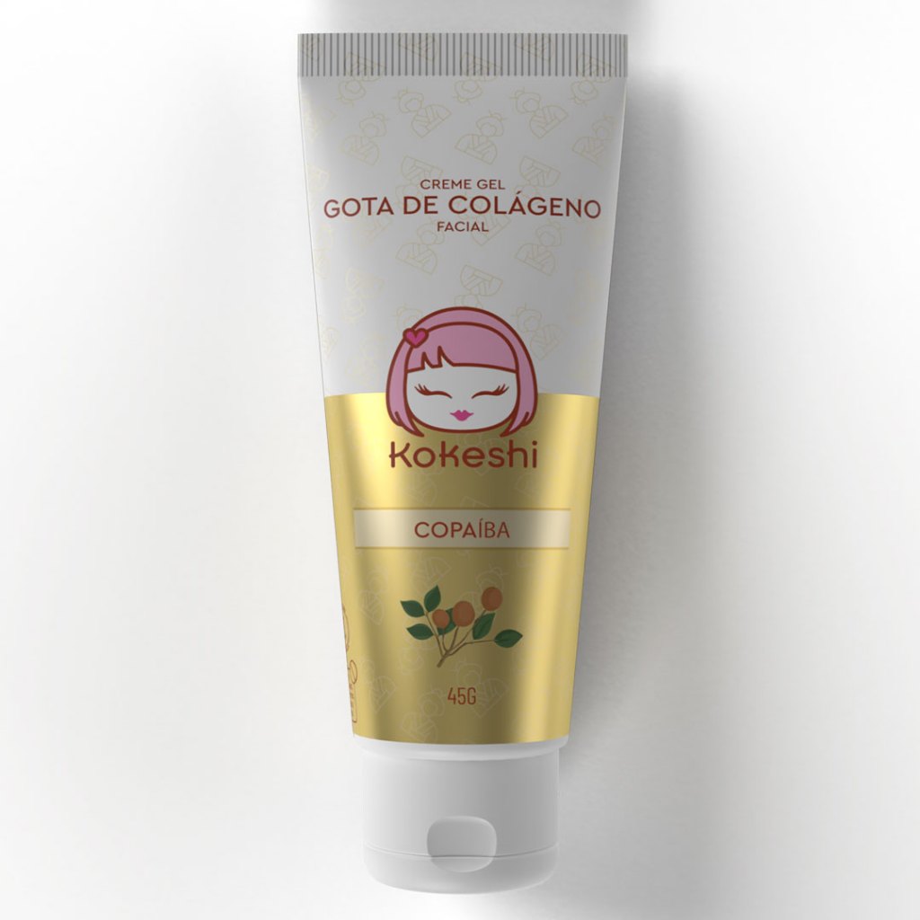 🔥 Creme Gel Regenerador Facial Gota de Colágeno Kokeshi 45g
