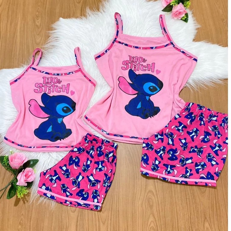 🔥 kit 2 baby doll mae e filha do stitch