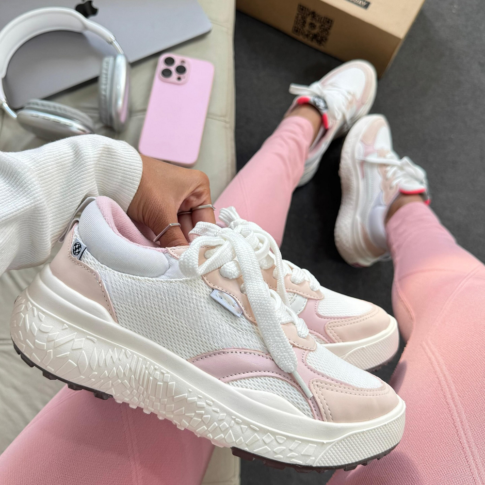 🔥 Tênis Feminino Blogueira Casual Academia Confortável Leve Macio