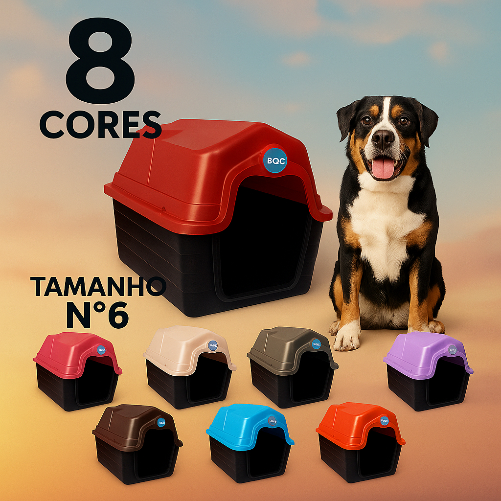 🔥 Casinha De Cachorro N 6 Para Cachorro Grande e Médio Porte