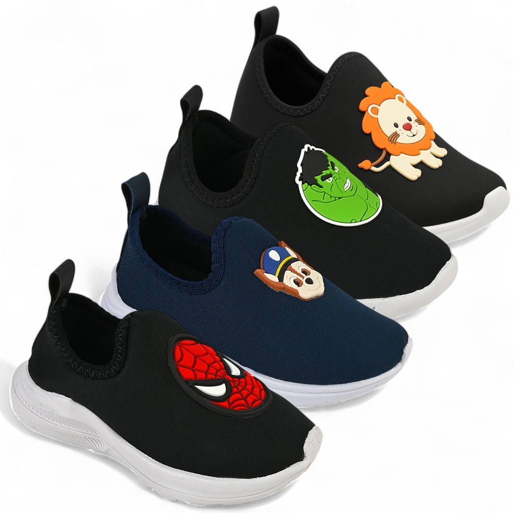 🔥 Tênis Infantil Menino Calce Fácil Macio e Leve Antiderrapante